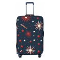 thumbnail image 1 of Multi-Size Suitcase Protective Cover Full Range Double Stitching Invisible Zipper For Travel Business Independence Day Theme Star (11) Small, 1 of 8