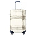 thumbnail image 1 of Multi-Size Suitcase Protective Cover Full Range Double Stitching Invisible Zipper For Travel Business Ivory Checked Hand-Drawn Sketch_4 Medium, 1 of 8