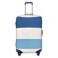 thumbnail image 1 of Multi-Size Suitcase Protective Cover Full Range Double Stitching Invisible Zipper For Travel Business Light Blue Stripe_1 Small, 1 of 8