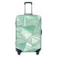 thumbnail image 1 of Multi-Size Suitcase Protective Cover Full Range Double Stitching Invisible Zipper For Travel Business Lightseagreen Geometric Lines_2 X-Large, 1 of 8