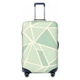 thumbnail image 1 of Multi-Size Suitcase Protective Cover Full Range Double Stitching Invisible Zipper For Travel Business Palegreen Geometric Lines_1 Small, 1 of 8