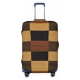 thumbnail image 1 of Multi-Size Suitcase Protective Cover Full Range Double Stitching Invisible Zipper For Travel Business Plaid Fall Camo Brown_4 X-Large, 1 of 8