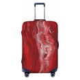 thumbnail image 1 of Multi-Size Suitcase Protective Cover Full Range Double Stitching Invisible Zipper For Travel Business Red Marble_1 Medium, 1 of 8