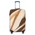 thumbnail image 1 of Multi-Size Suitcase Protective Cover Full Range Double Stitching Invisible Zipper For Travel Business Tan Geometric Lines_4 Large, 1 of 8