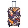 thumbnail image 1 of Multi-Size Suitcase Protective Cover Full Range Double Stitching Invisible Zipper For Travel Business Tiger Print Style Mediumpurple_2 X-Large, 1 of 8