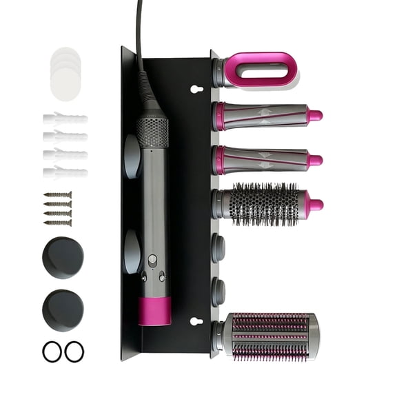 Multi Slot Blow Dryer Storage For Desktop Or Wall Mount Keeping Of Hair Styling Tools