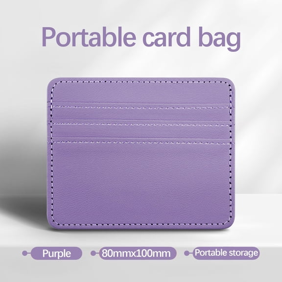 CasaChic Multi-Slot Leather RFID Blocking Card Wallet, 4-Slot High Capacity Case for Cards Cash, Scratch-Resistant Compact Design for Daily Travel