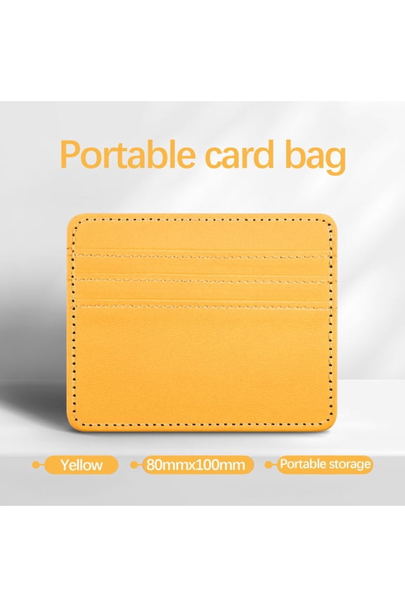 Multi-Slot Leather RFID Blocking Card Wallet, Large Capacity Leather Wallet with Multiple Card Slots for Bank, ID, and Membership Cards, Stylish and Compact Design