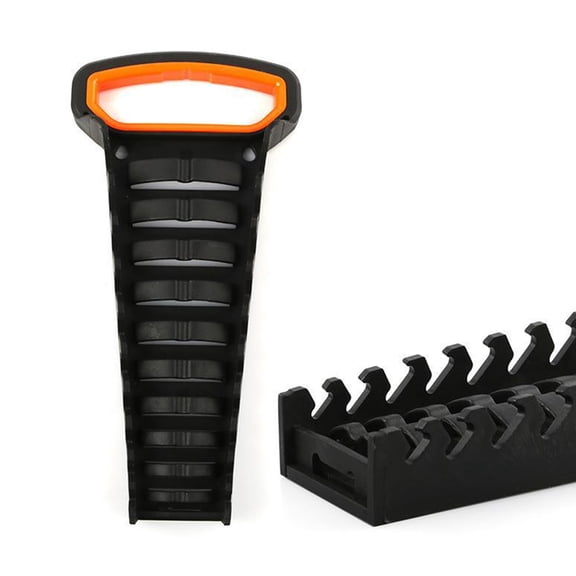 Multi Slot Ratcheting Wrench Organizers Rack Plastic Tool Holders Bracket with Handle Easy Access Wrench Pliers Keeper