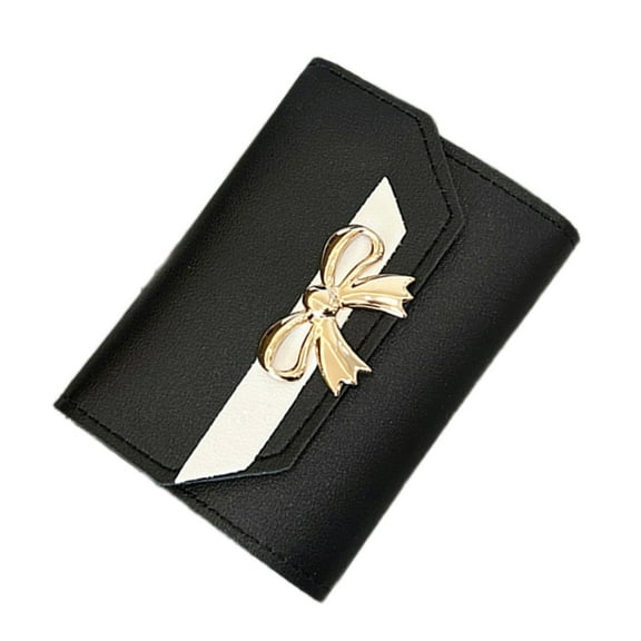 Multi Slot Wallet Woman Clutch Bag Coin Purse Short Type Trifold Cash Holder