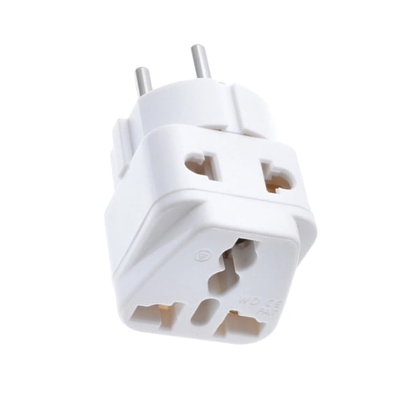 Multi Socket Israel Plug Adapter , Three Round Pin Travel Accessory, Compact Size, 10A 250V Power Entry