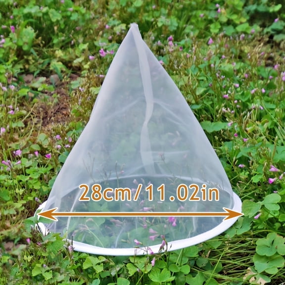Multi-Specification Nylon Mesh Filter, 28cm/11.02" Conical Strainer for Juice, Soy Milk, Honey & Coffee, Durable Liquid Filtration Tool to Remove Impurities