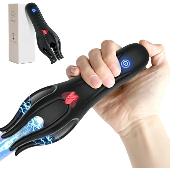 Multi-Speed Deep Tissue Groin & Pelvic Muscle Massager, Portable Electric Muscle Relaxer for Post-Workout & Sedentary Soreness Relief,Black