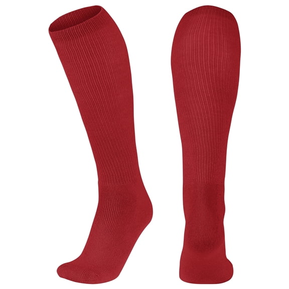 Multi-Sport Athletic Socks, 1 Pair, Small, Scarlet