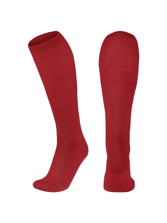 Multi-Sport Athletic Socks, 1 Pair, Small, Scarlet
