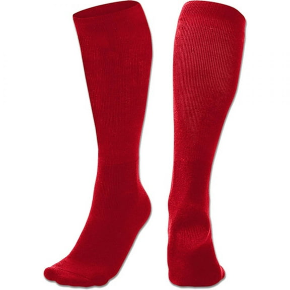 Multi-Sport Athletic Socks, 1 Pair, Small, Scarlet