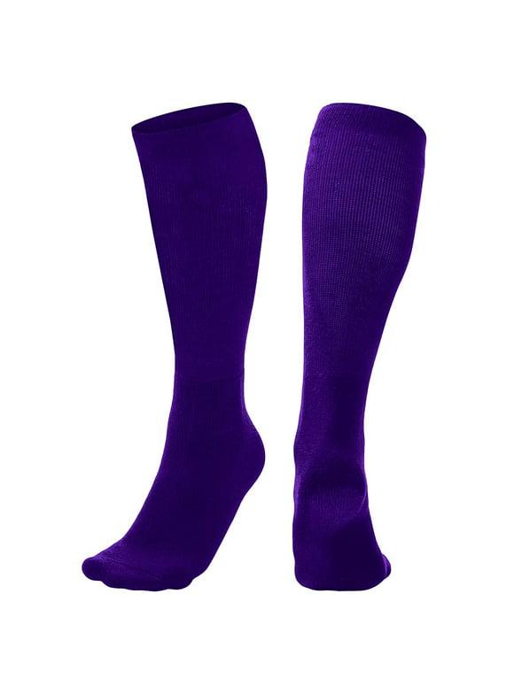 Multi-Sport Athletic Socks, 1 Pair, X-Small, Purple