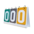 thumbnail image 1 of Multi Sports Scoreboard 3 Digit Tabletop Score Flippers for Coaches Football, 1 of 8