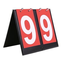 Multi Sports Scoreboard Flip Number Board 2 Digits Professional Tabletop Score Flipper Substitution Board for Basketball Tennis Badminton Sports