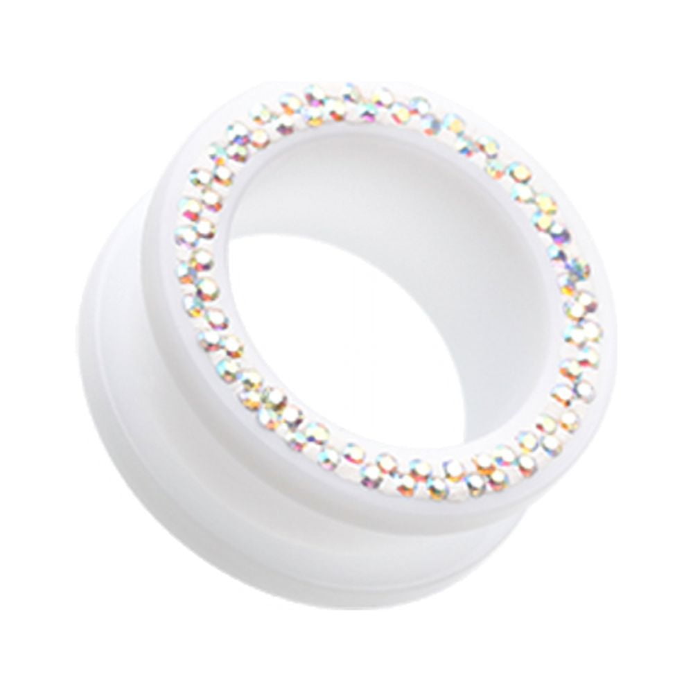 MultiSprinkle Dot Neon Acrylic Flesh Tunnel Ear Gauge Plug Earrings