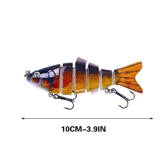 Multi-Stage Fish Sinking Swimbait - Lifelike Patterns - Perfect for Anglers Targeting Crappie and Catfish
