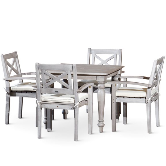Multi-Step Finish 5-Piece Dining Set / Exceptional Color Depth for Outdoor