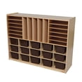 thumbnail image 1 of Wood Designs 14002 Multi-Storage (15) with Brown Trays, 1 of 2