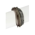 thumbnail image 1 of Multi Strand Bracelet with Gunmetal Crystal Accents, 1 of 3
