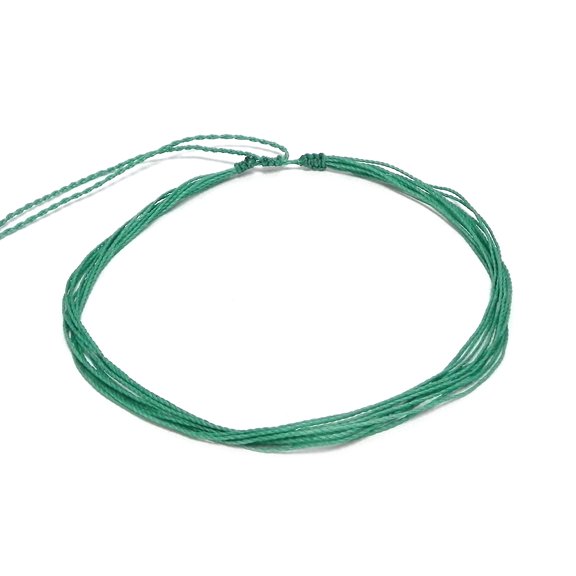 Multi Strand String Pull Tie Choker Adjustable Waterproof Necklace - Unisex Surfer Fashion Handmade Jewelry Boho Accessories