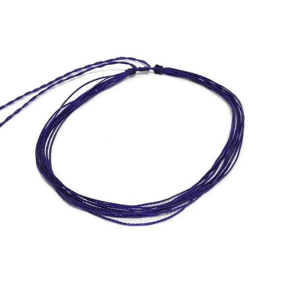 Multi Strand String Pull Tie Choker Adjustable Waterproof Necklace - Unisex Surfer Fashion Handmade Jewelry Boho Accessories