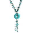 thumbnail image 1 of Multi Strand Turquoise Donut Wax Rope Necklace, 1 of 3