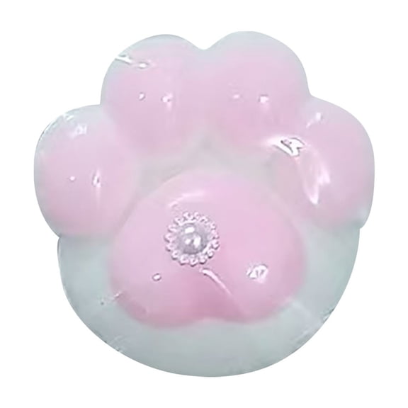 Multi-Style Cat Paw Squishy Fidget Toys for Adults Soft Slow Rebound Tactile Gadget Plush / Jelly / Mud Feel Mixed Texture High Value Desktop Indoor Decor Multi Color 1 Pack