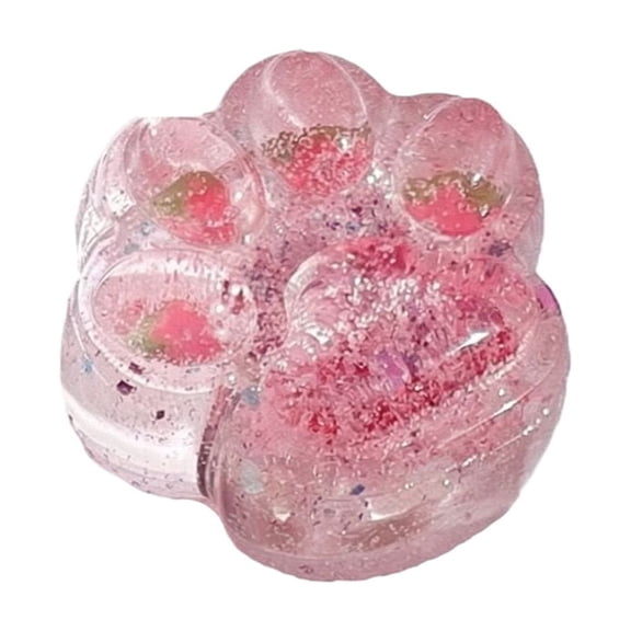 Multi-Style Cat Paw Squishy Squishy for Adults Soft Slow Rebound Tactile Gadget Plush / Jelly / Mud Feel Mixed Texture High Value Desktop Indoor Decor Multi Color 1 Pack
