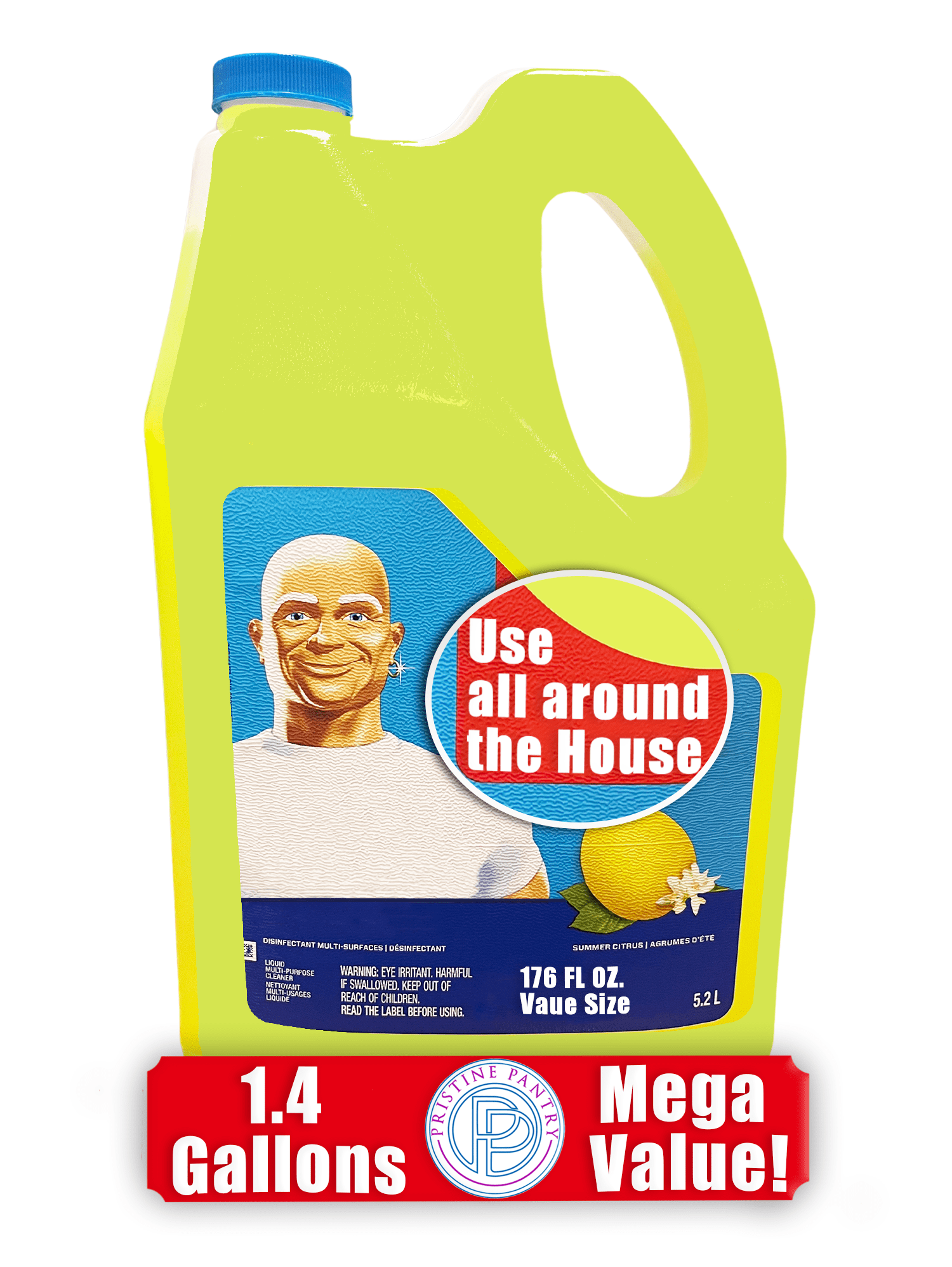 Multi Surface Cleaner - Antibacterial 1.4 gallon Summer Citrus - All ...