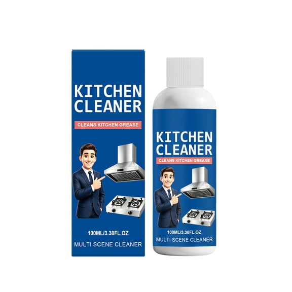 Multi-Surface Cleaner Spray, Grease, Dirt and Everyday Stain Removal Solution, for Kitchen, Bathroom, Furniture, Glass and Hard Surfaces, 100ml