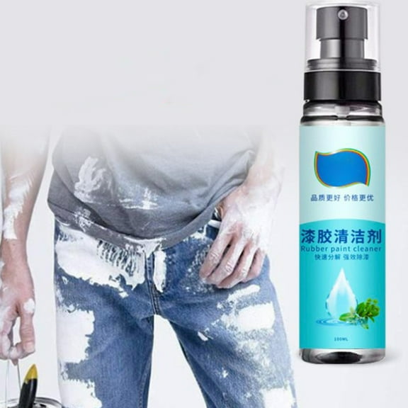 Multi-Surface Cleaner Spray | Garment Logo & Pattern Remover | Paint & Adhesive Stain Eraser | Waterless Formula | Safe on Shoes, Leather, Fabric & Upholstery | 3.38oz/100ml | White