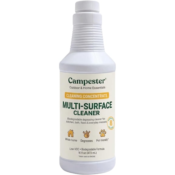 Multi-Surface Cleaning Concentrate16 ounces makes 8 gallonsbiodegradable kitchen, bathroom, floor, tile, and appliance general cleaner and degreaserlow formulation