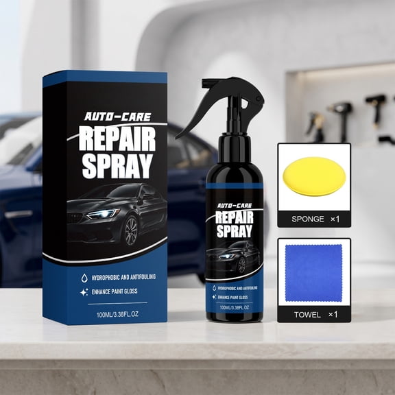 Multi Surface Coating Spray, Hydrophobic Protective Spray, Anti Scratch Water Oil Dirt Repellent Cleaner, 100ml Car Home Use