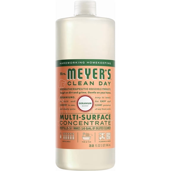 Multi-Surface Daily Concentrate, Geranium scent, 32 ounce bottle