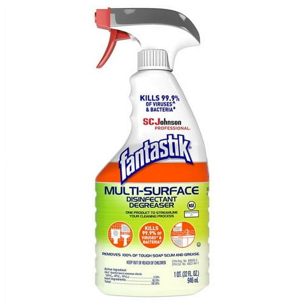 Multi-Surface Disinfectant Degreaser, Herbal, 32 oz Spray Bottle, 8/Carton