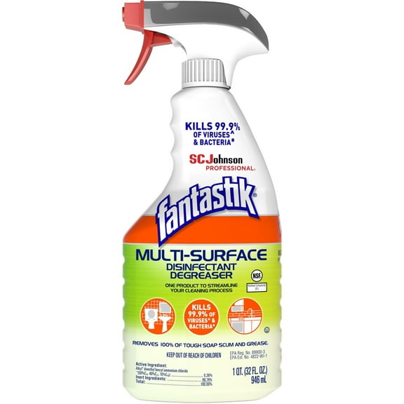 Multi-Surface Disinfectant Degreaser, Herbal, 32 Oz Spray Bottle | Bundle of 5 Each