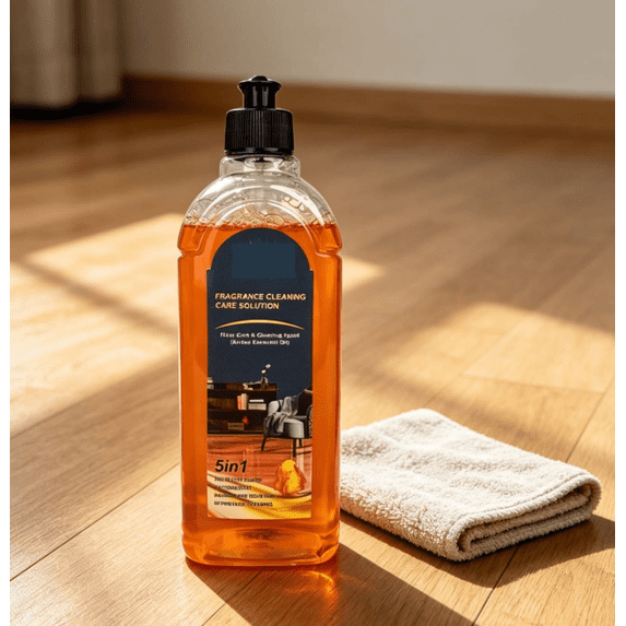 Multi Surface Floor Cleaner,5-in-1 Concentrated Liquid Solution,Sanitizing Cleaner for Wood,Tile,Laminate and All Household Hard Floors,16.91 fl oz