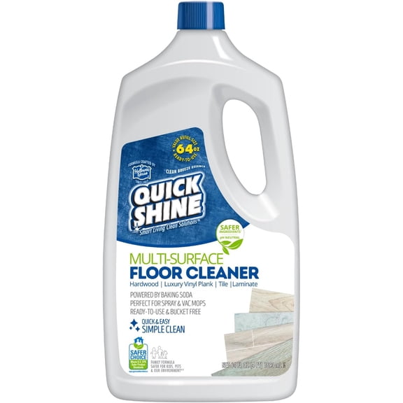 Multi Surface Floor Cleaner 64oz, Ready to Use-Streak Free-No Rinse, Use on Hardwood, Laminate, Luxury Vinyl Plank & Stone, in Spray Mops Vac Mops, Safer Choice