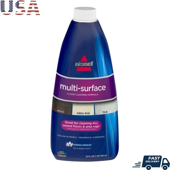 Multi-Surface Floor Cleaner Formula Streak Free Pet Safe Fresh Scent Clean 32Oz