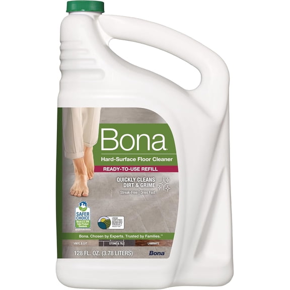 Multi-Surface Floor Cleaner Refill - 128 fl oz - Unscented - Refill for Spray Mops and Spray Bottles - Residue-Free Floor Cleaning Solution for Stone, Tile, Laminate, and Vinyl Floors