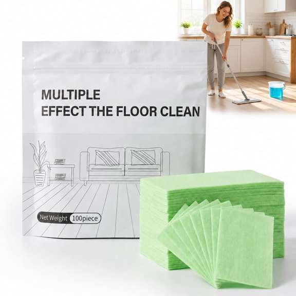 Multi-Surface Floor Cleaner Tablet, 100 Piece Dissolvable Pre-Measured Deep Cleaning Cleaning Solution, for Tile & Vinyl Floors