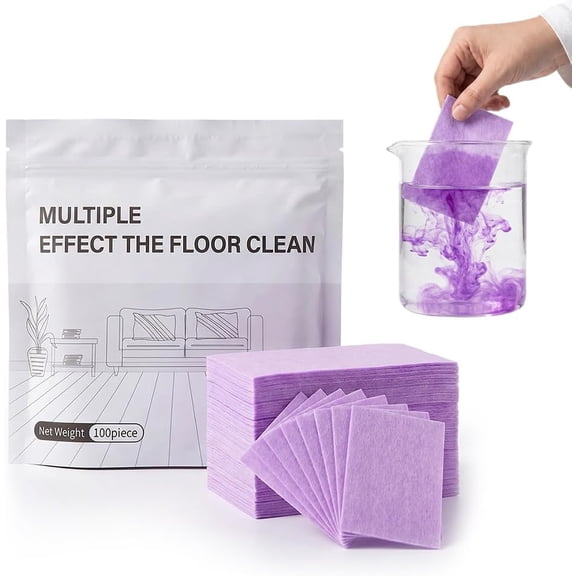 Multi-Surface Floor Cleaner Tablet, 2026 New Multi-Effect Floor Cleaning Sheets, Dissolvable Pre-Measured Deep Cleaning Cleaning Solution, for Tile & Vinyl Floors