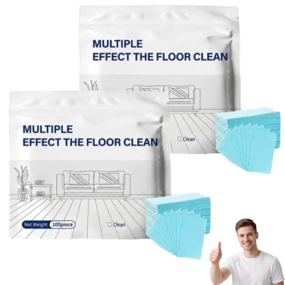 Multi-Surface Floor Cleaning Tablets, 100 Count Concentrated Cleaner for Hardwood, Tile, Laminate & More