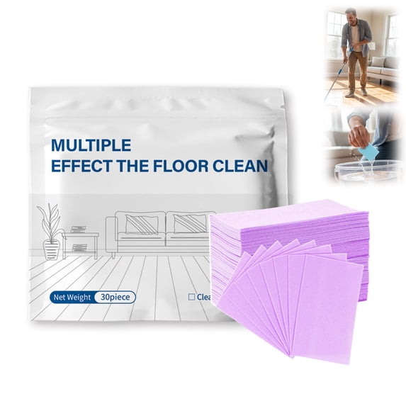 Multi-Surface Floor Cleaning Tablets, 30 Pack Concentrated Cleaner for Hardwood Tile Laminate, Effortless Floor Cleaning Solution(Purple,120 pieces)
