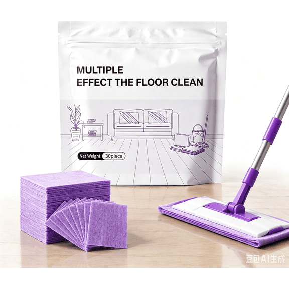 Multi-Surface Floor Cleaning Tablets, Plant-Based Hard Floor Cleaner, Quick-Dissolve Tablets for Tile, Vinyl, Laminate & Stone, Robot Mop Compatible